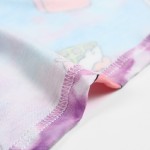 Purple Blue Rainbow Galaxy Ice-Cream Harajuku Funky Short Sleeves T Shirt