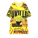 Yellow UKILLB No Requests Harajuku Funky Short Sleeves T Shirt Top