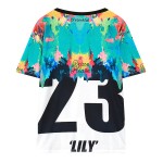Blue World Peace Please 23 Funky Short Sleeves T Shirt Top