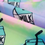Blue Rainbow Damn Milk Harajuku Funky Long Sleeve Sweatshirts Tops