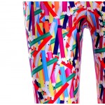 Colorful Color Pencils Print Yoga Fitness Leggings Tights Pants