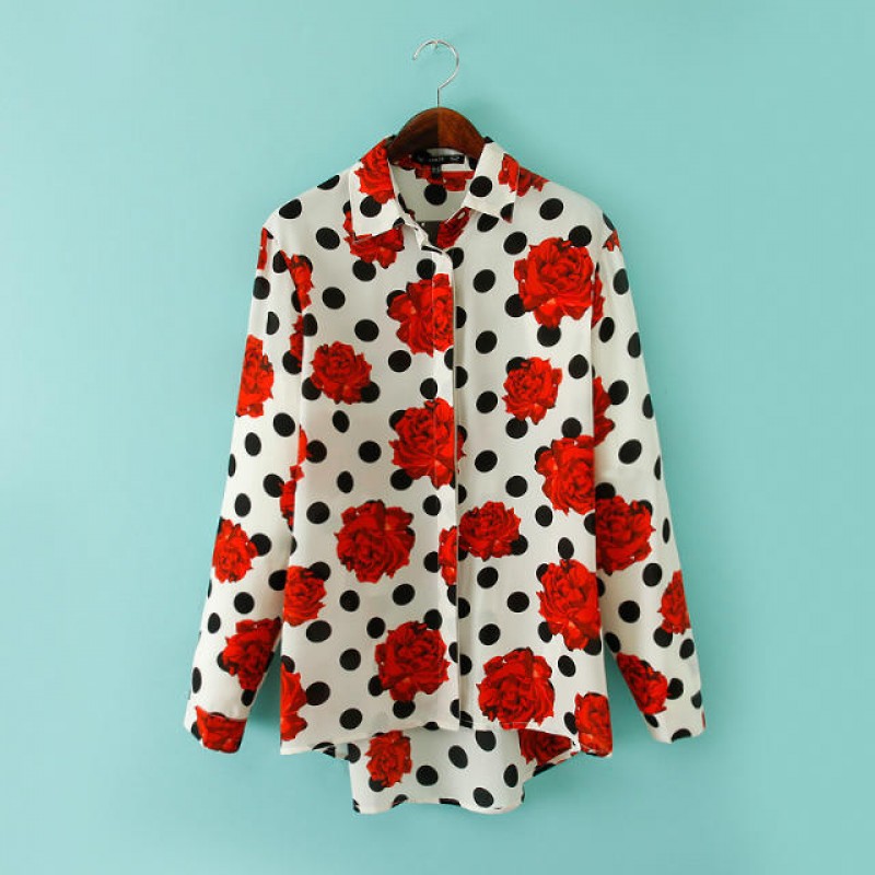 Red & White Polka Dot Blouse – ShopHouseofMo