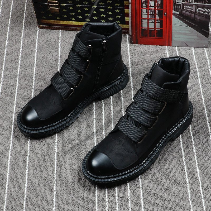 mens high top velcro shoes