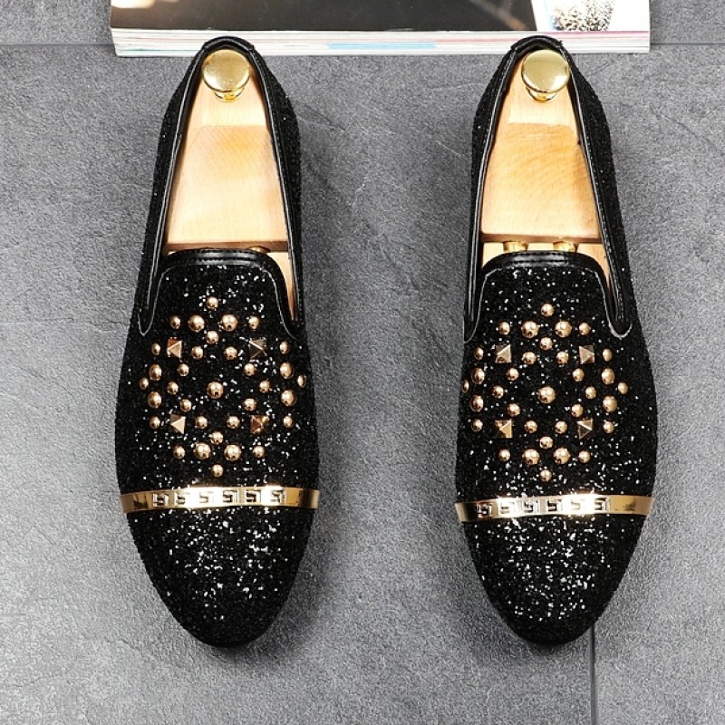 black flats with bling