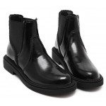 Black Vintage Grunge Ankle Chelsea Boots Shoes