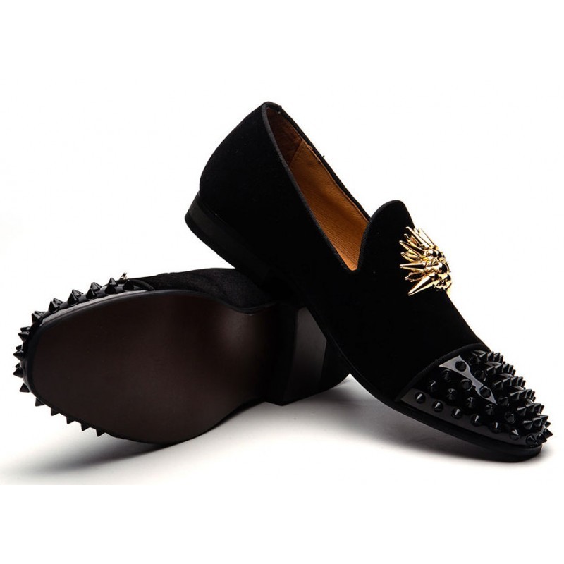 Boland Black and Gold spike shoes – Remo men's wear