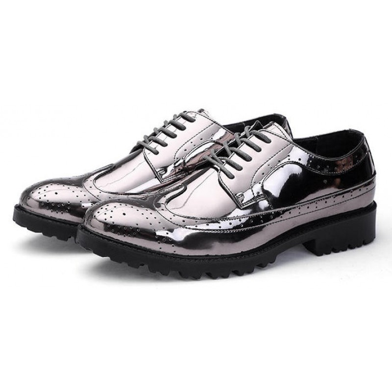 Details about   Mens Low Top Faux Leather Shoes Pointy Toe Tassels Shiny Nightclub Oxfords New L 