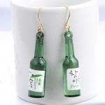 Green Korea Makori Wine Funky Acrylic Oversized Earrings Ear Drops
