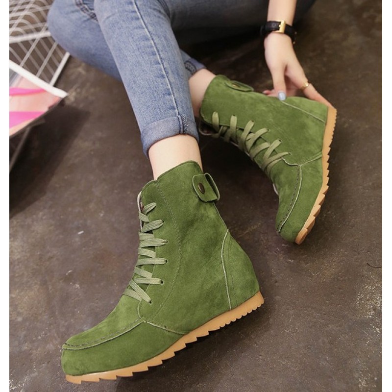 high top suede boots