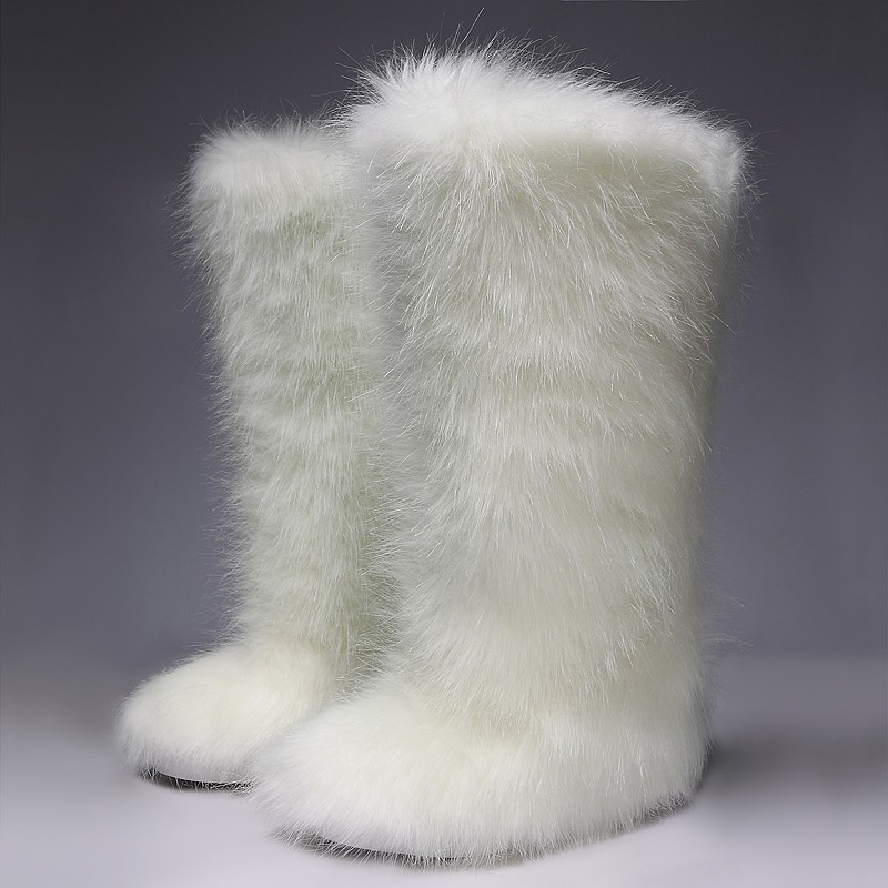 White Furry Long Fur Eskimo Long Fur 