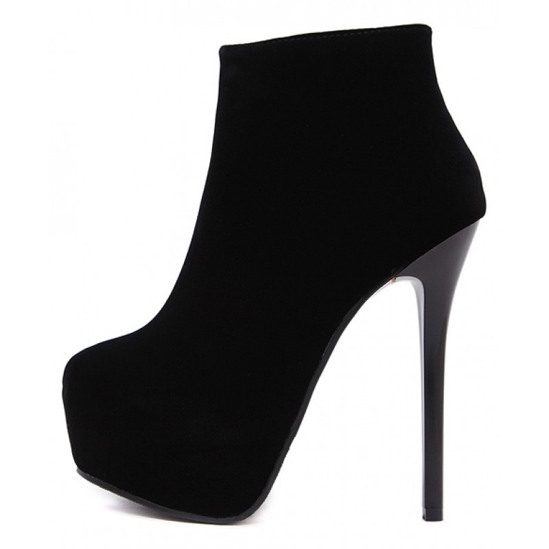 black velvet high heels