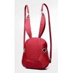 Black White Red Purple Canvas Long Ear Rabbit Head Backpack Bag