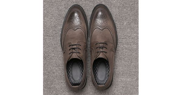 grey wingtip dress shoes