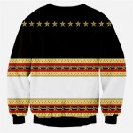 Black Red Gold Stars Totem Vintage Mens Long Sleeves Sweatshirt