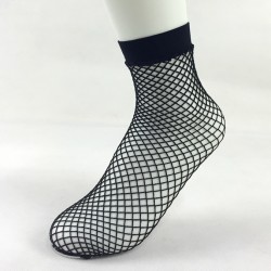 Black Big Fish Net Fishnet Lolita Punk Rock Gothic Ankle Socks