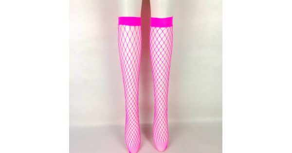 pink fishnet socks