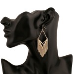 Gold Silver Metal Tassels Diamante Bohemian Earrings Ear Drops