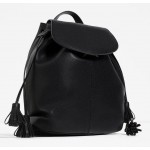 White Black Tassels Vintage School Punk Rock Bag Backpack
