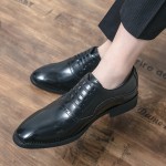 Black Patent Lace Up Oxfords Formal Dappermen Dapper Loafers Shoes