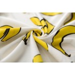 White Yellow Bananas Cartoon Long Sleeve Sweatshirts Tops