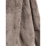 Brown Open Front Loose Long Jacket Cardigan