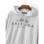 Grey Phoenix Arizona Long Sleeves Hoodie Hooded Sweatshirt