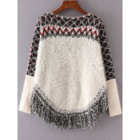 poncho sweater with long sleeves