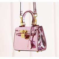 MIRRORED CROSSBODY BAG - Silver