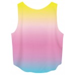 Pink Rainbow Never Stop Dreaming Cropped Sleeveless T Shirt Cami Tank Top