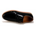 Black Glossy Patent Leather Lace Up Mens Classy Oxfords Dresss Shoes