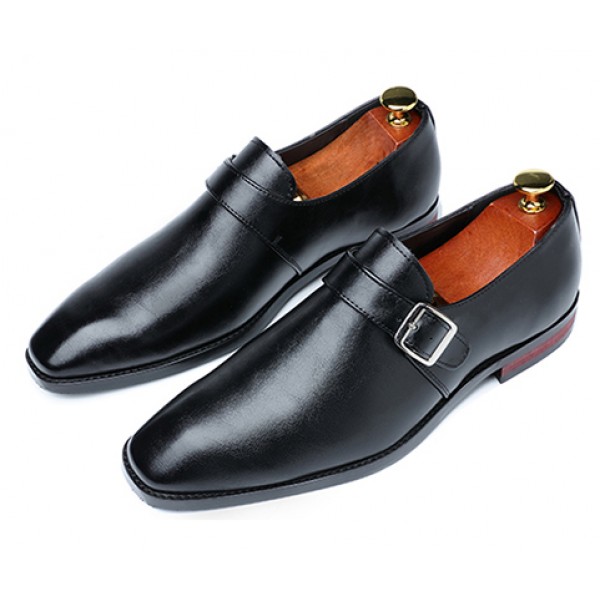 Black Buckle Dapperman Oxfords Business Mens Loafers Flats Dress Shoes