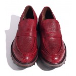 Burgundy Leather Platforms Mens Oxfords Loafers Dress Shoes