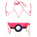 Pink Fushia Pokemon Cartoons Two Piece Sexy Bikini Swimwear