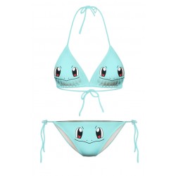 Blue Pokemon Cartoon Two Piece Sexy BIkini Swimwear