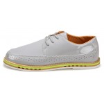 Grey Glossy Patent Leather Lace Up Mens Classy Oxfords Dresss Shoes