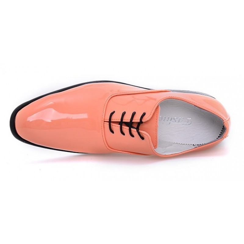peach colored mens shoes