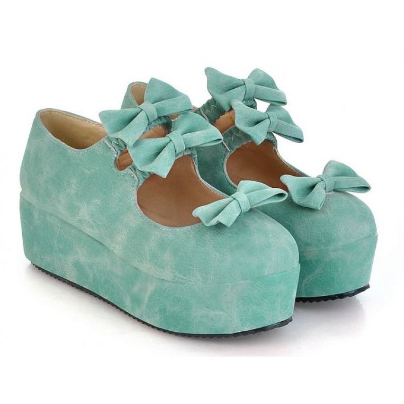 blue suede mary janes
