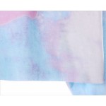 Pink Blue Rainbow Cloud Universe Cropped Long Sleeve Sweatshirts Tops