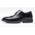Black Vintage Wingtip Lace Up Mens Oxfords Loafers Dapperman Dress Business Shoes Flats