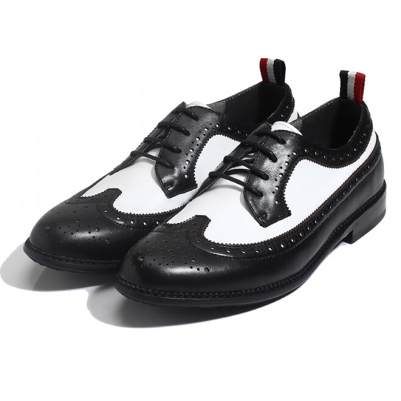 mens oxford shoes black and white