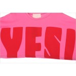 Pink YES Harajuku Funky Long Sleeve Sweatshirts Tops