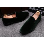 SALE- LAST PAIR- Green Velvet Mens Oxfords Flats Loafers Dress Shoes sz 43 44