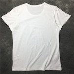 Black White Heart Spray Paint Round Neck Short Sleeves Funky Mens T-Shirt