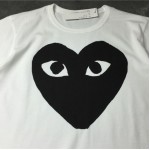 White Black Hearts Love Round Neck Short Sleeves Funky Mens T-Shirt