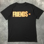 Black Friends Giant V Round Neck Short Sleeves Funky Mens T-Shirt