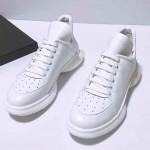 White Lace Up Thick Sole High Top Sneakers Mens Shoes