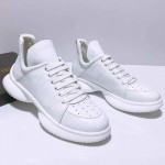 White Lace Up Thick Sole High Top Sneakers Mens Shoes