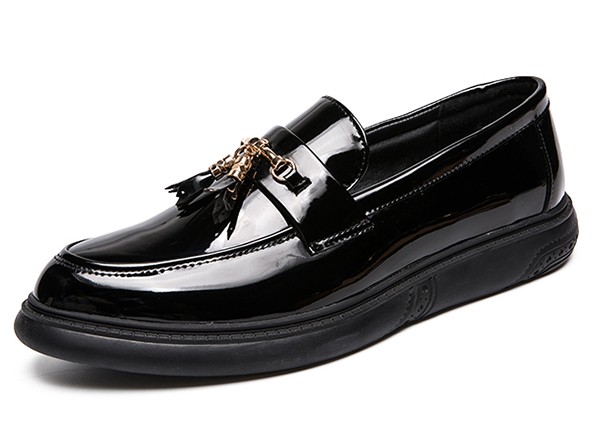 black loafers with tassels for men