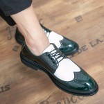 Green White Party Dappermen Mens Oxfords Loafers Flats Shoes