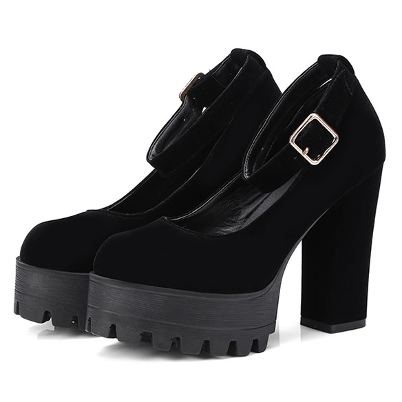 black velvet mary janes